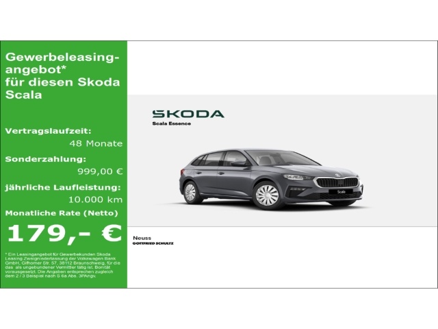 Skoda Scala ESSENCE 1 0 95