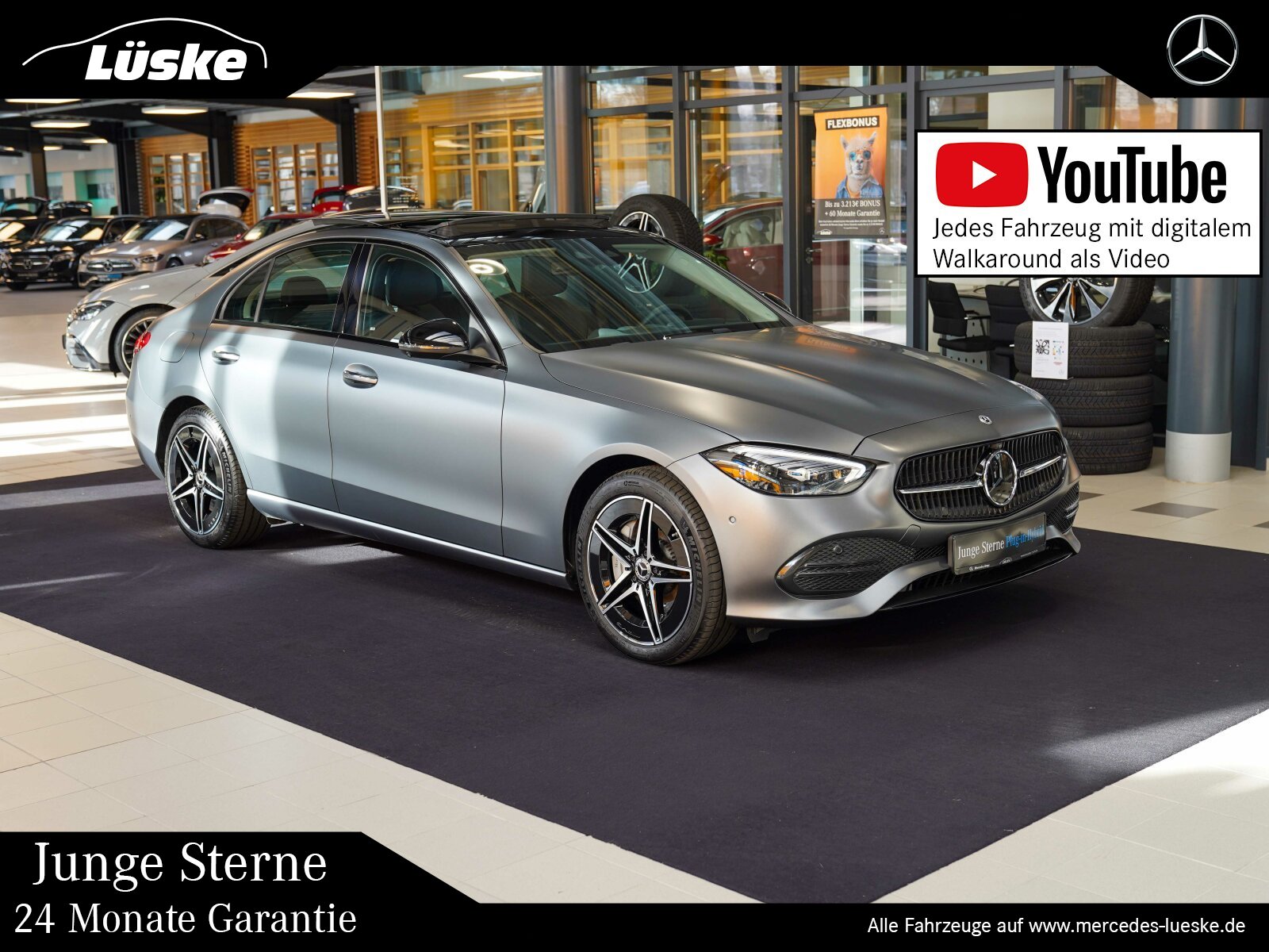 C 400 e 4M AMG Line Night MATT Burmester -43%