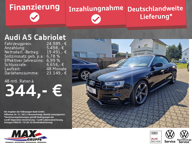 Audi A5 3.0 TDI Cabriolet S-LINE quattro