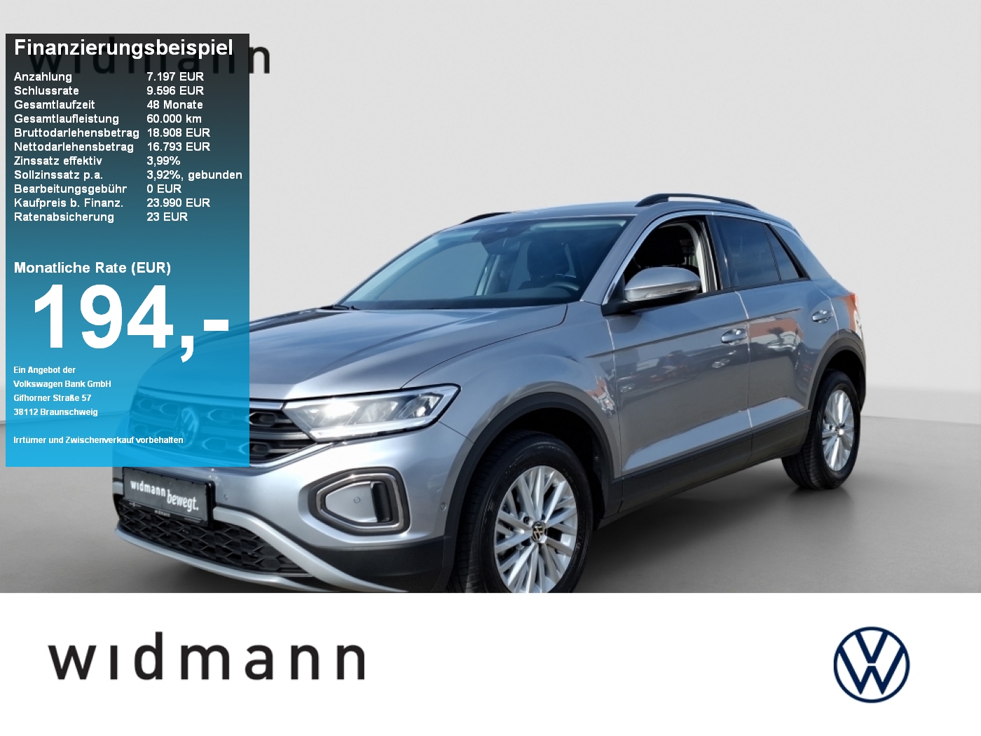 Volkswagen T-Roc 1.0 TSI 110 Anschlussgarantie