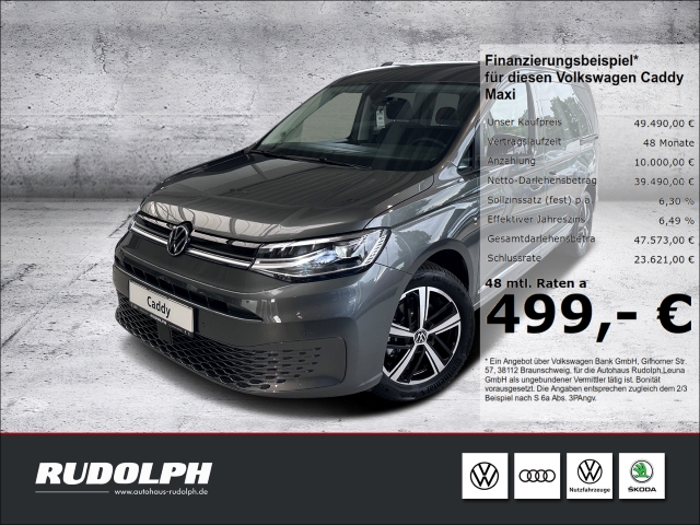 Caddy Maxi Style 2.0 TDI 7-Sitzer 6-Gang AHK LED SHZ Navi ACC Rückfahrkam.