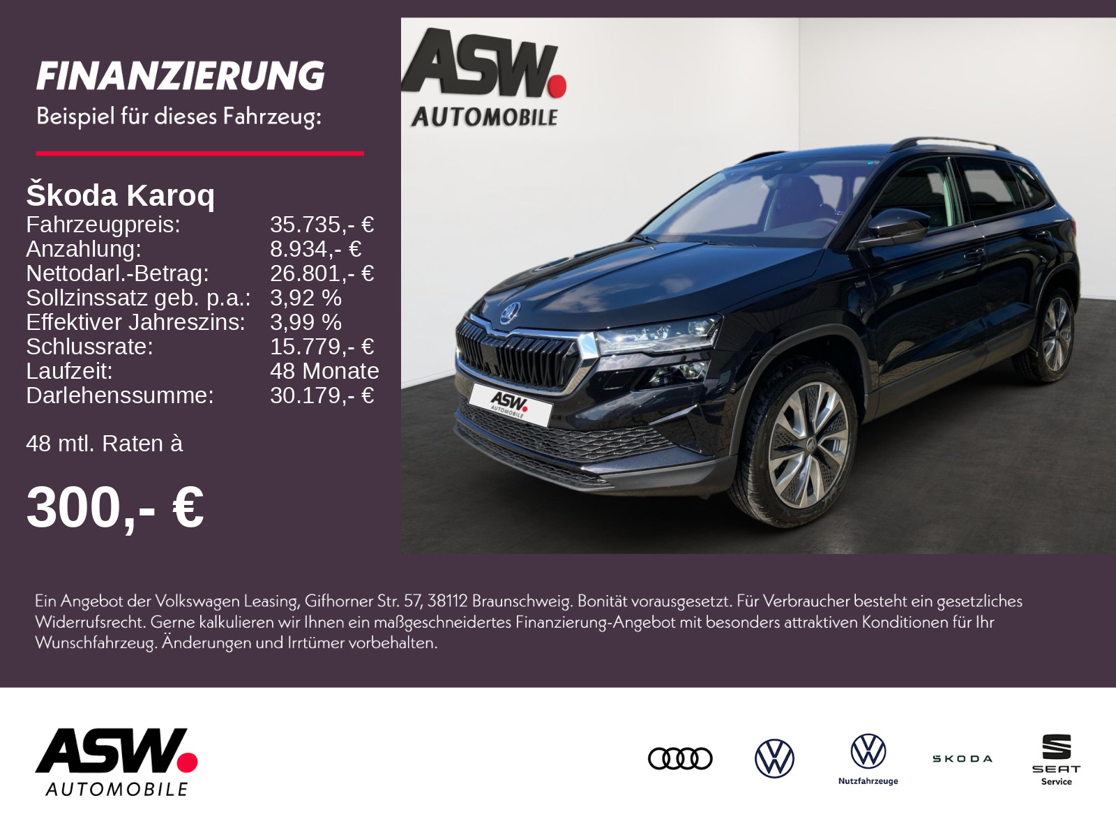 Karoq Tour 1,5TSI 150PS PDC Kamera Navi ACC AHK