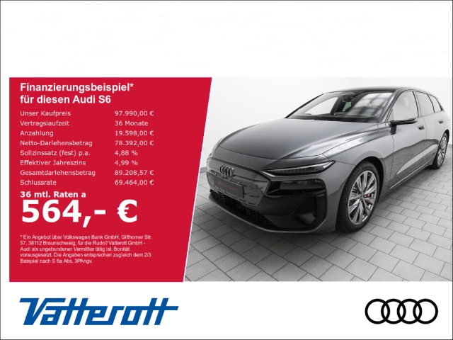 S6 Avant e-tron edition one grey B&O Leder Pano Matrix