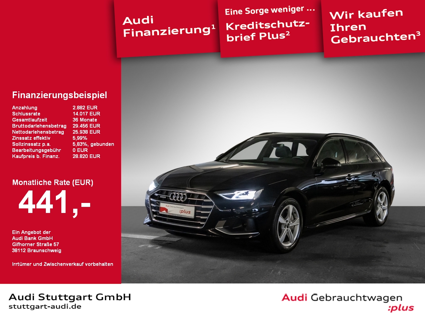 Audi A4 Avant 40 TDI quattro advanced S line