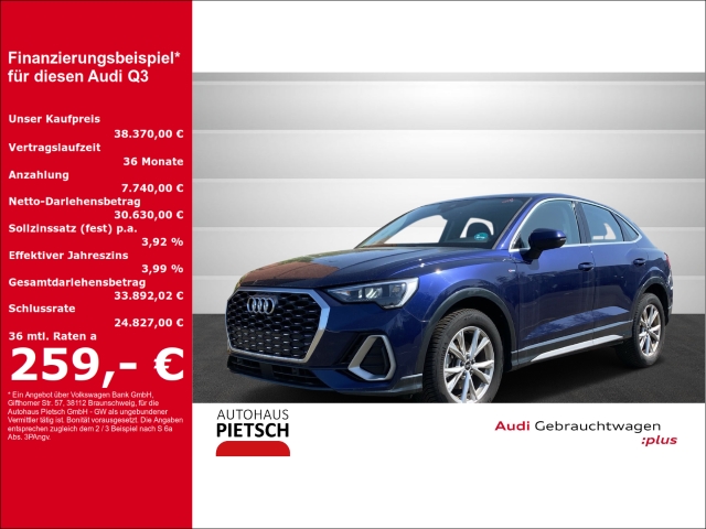 Q3 Sportback 35 TFSI S-Line LED ACC Navi Keyless