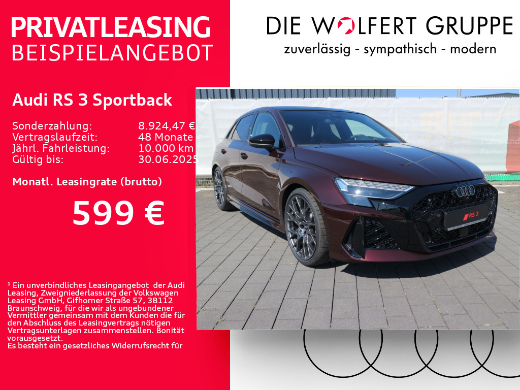 RS 3 Sportback S tronic*SEVILLAROT*RS-SPORTABGAS*
