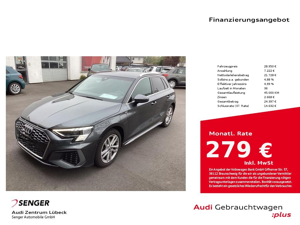 A3 Sportback 40 TFSI e S line Matrix Navi B&O