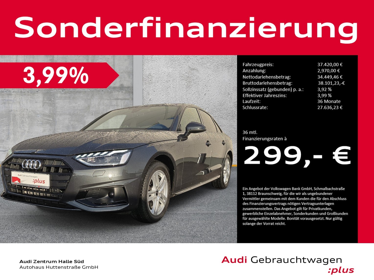 A4 Limousine 40 TFSI advanced MATRIX VIRTUAL+ NAVI 18"