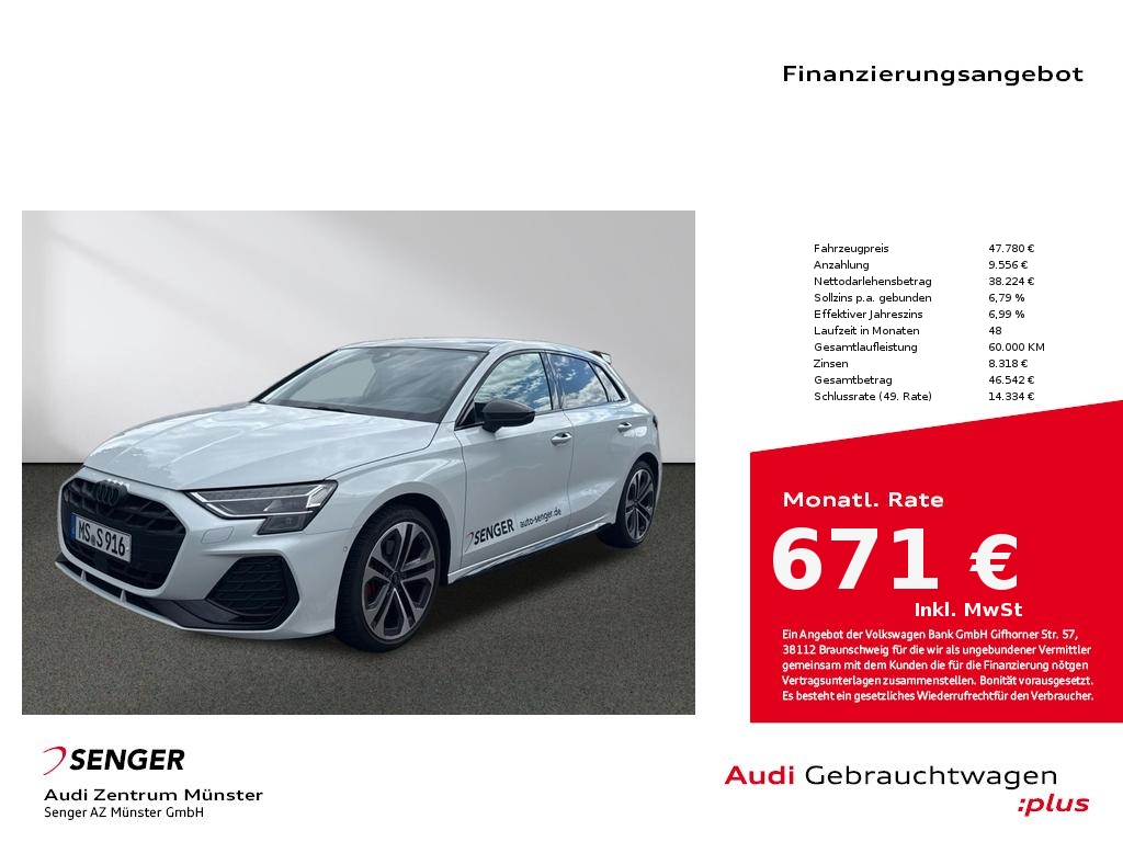 A3 Sportback 35 TDI S line Massagesitz Kamera