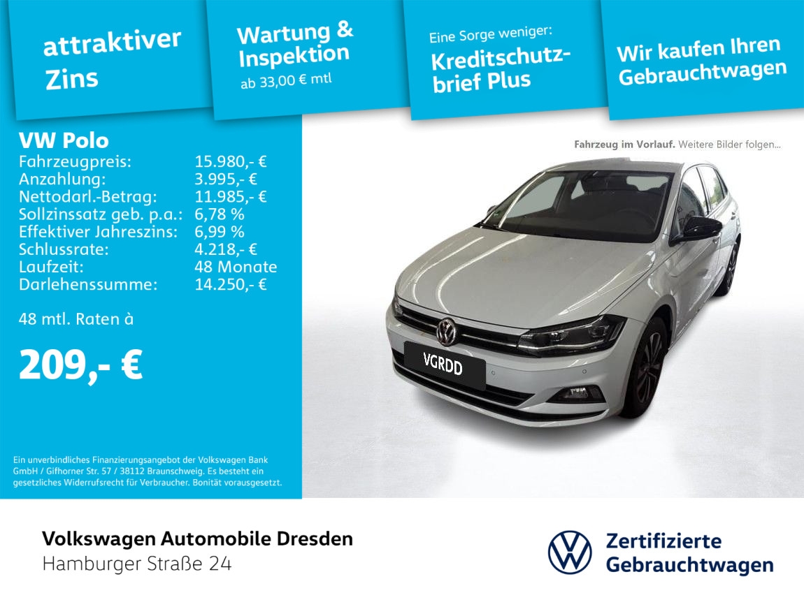 Volkswagen Polo 1.0 TSI IQ DRIVE BLINDSPOT