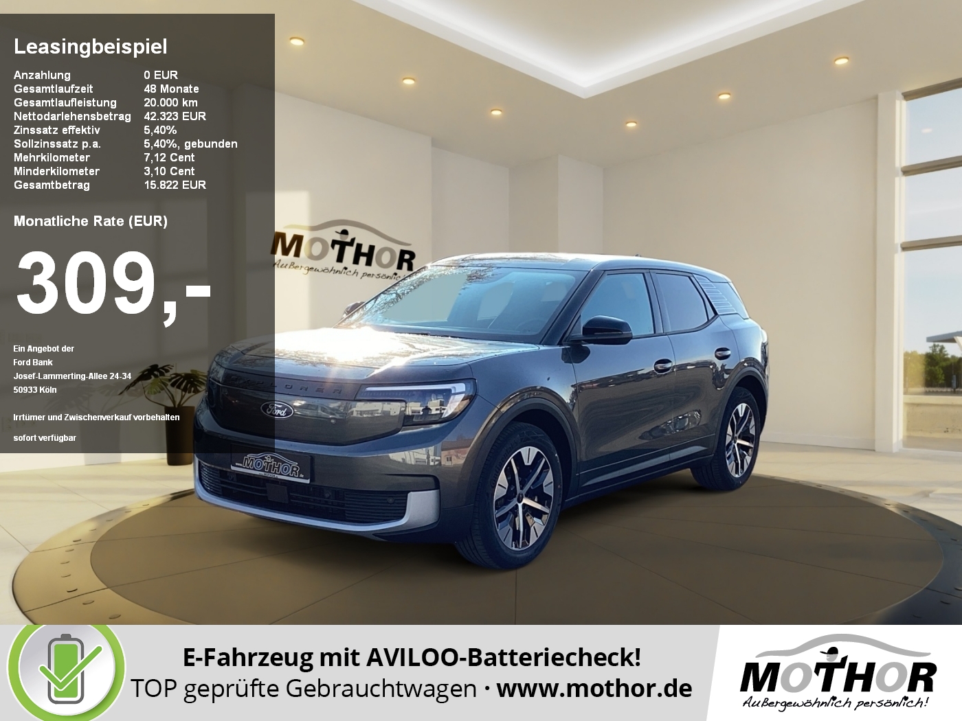 Ford Explorer (Extended Range 77KWh) Massage
