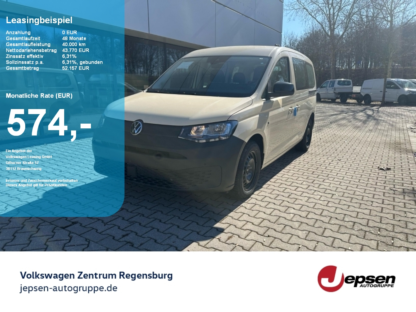 Caddy Maxi TAXI 7-Sitzer 2.0 TDI DSG ParkAssist