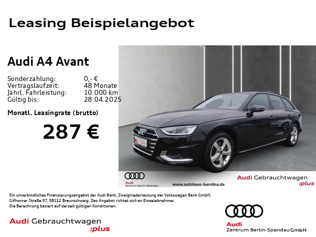 A4 Avant 35 TFSI Adv. S tronic *NAV+*ACC*R-CAM*