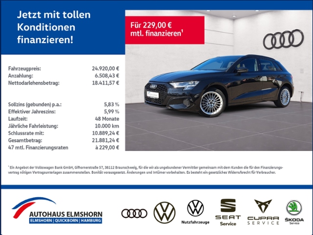 A3 Sportback advanced 40 TFSIe S tronic NAV APP