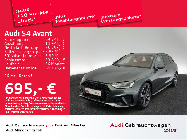 S4 Avant TDI tiptr. Pano/AHK/Virtual+/B&O/HuD