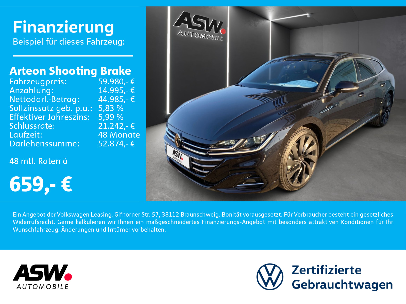Arteon Shooting Brake R-Line 2.0 TDI SCR 4MOTION DSG