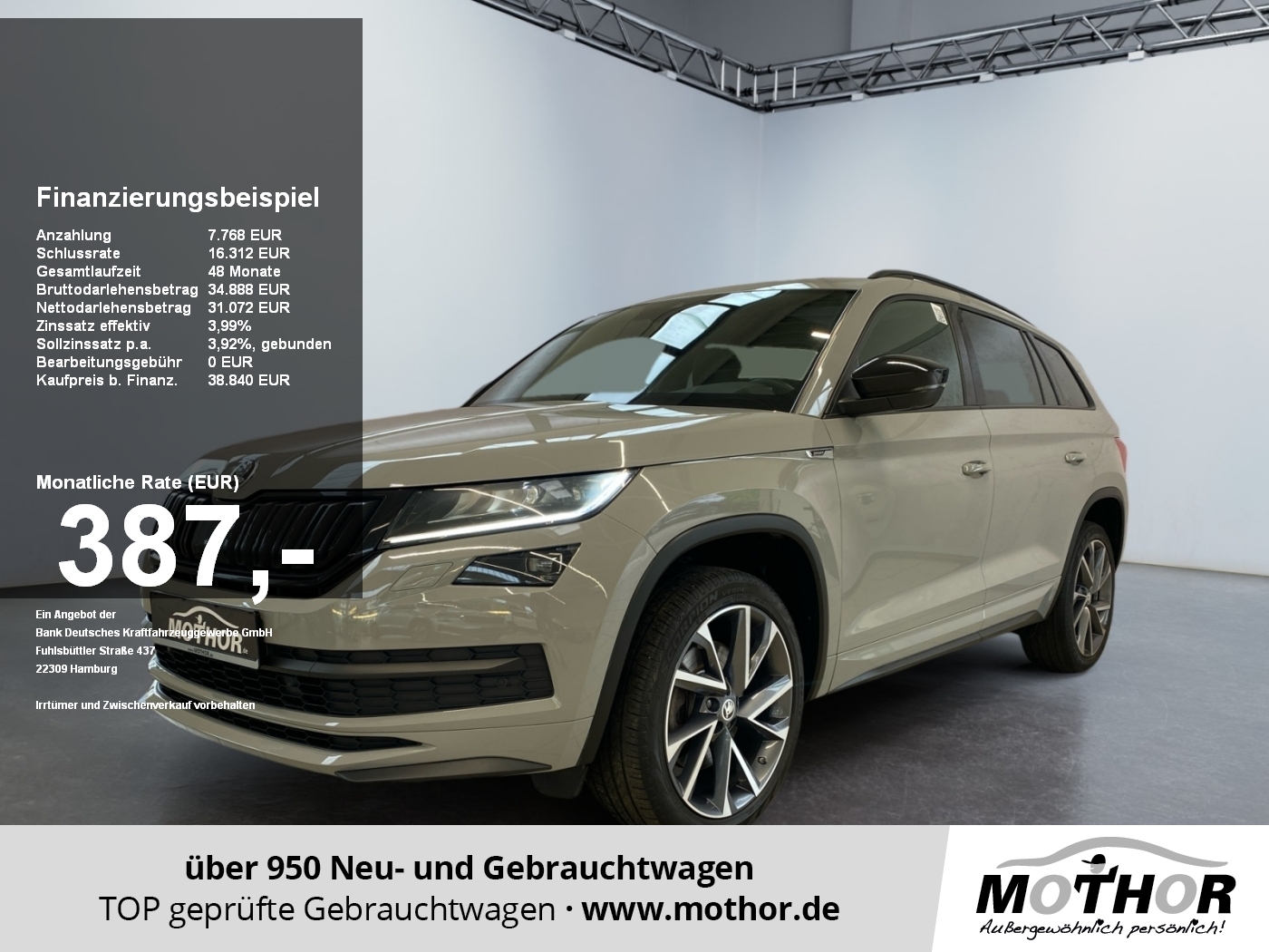 Kodiaq Sportline 2.0 TDI 4x4 DSG Standheizung