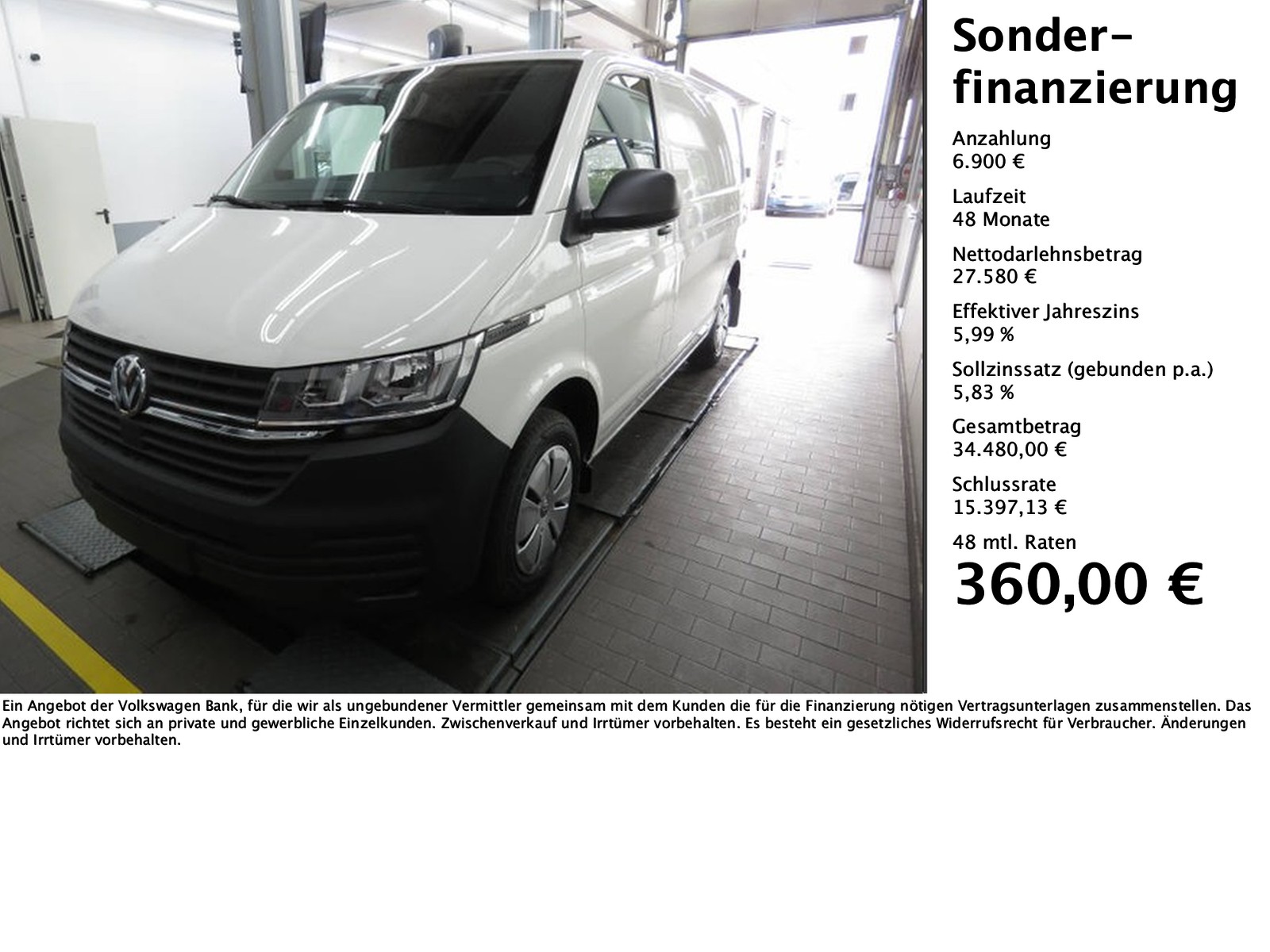 T6 Transporter 2.0 TDI Kasten KLIMA+HU/AU NEU