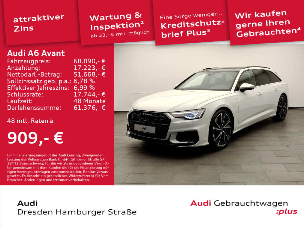 A6 Avant S line 50 TFSI e quattro S tronic UPE 91.449,- €