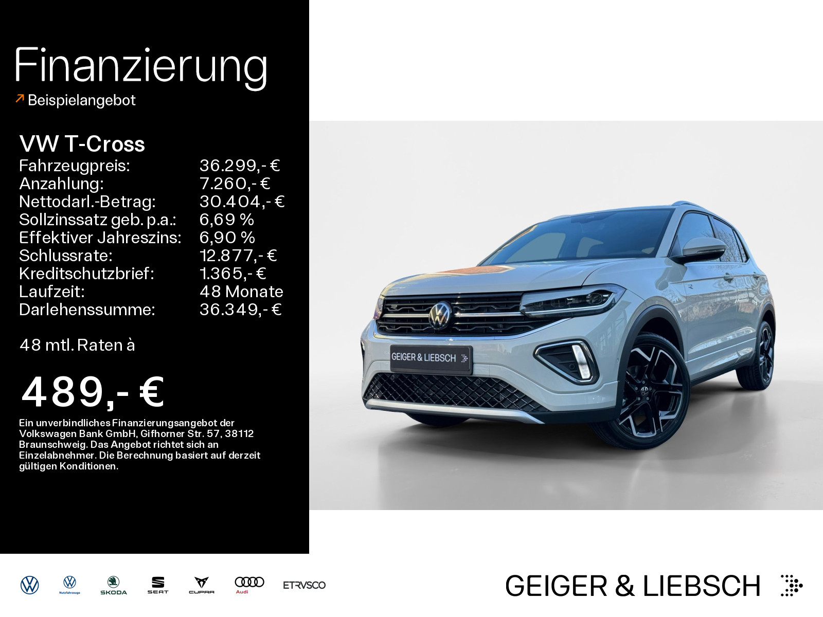 T-Cross R-Line 1.5 l TSI DSG AHK*LED*NAVI*KEYLESS