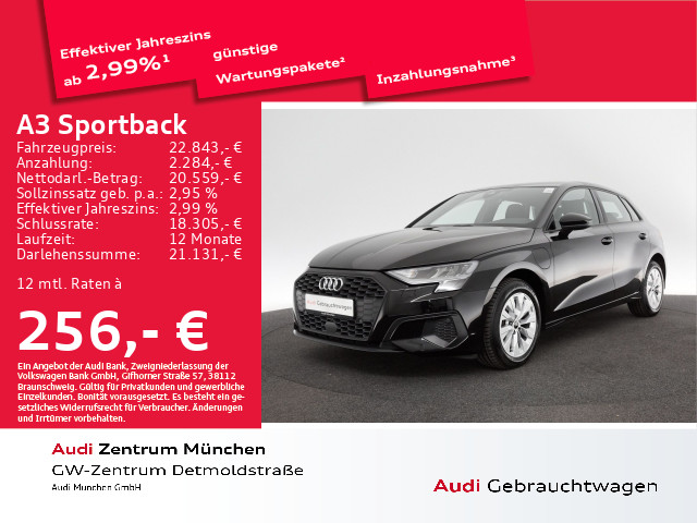 Audi A3 Sportback 40 TFSI e