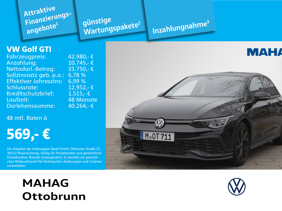 Volkswagen Golf 2.0 TSI VIII GTI CLUBSPORT BlackStyle IQ Light Alu19EstorilBLACK