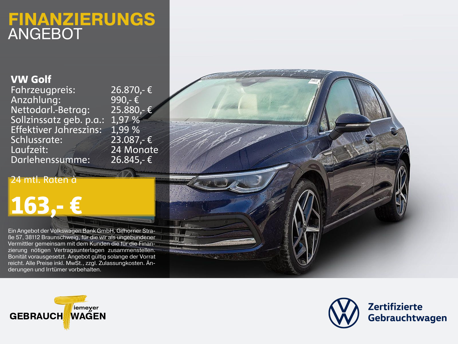 Volkswagen Golf 2.0 TDI STYLE LM18 ST HEZ