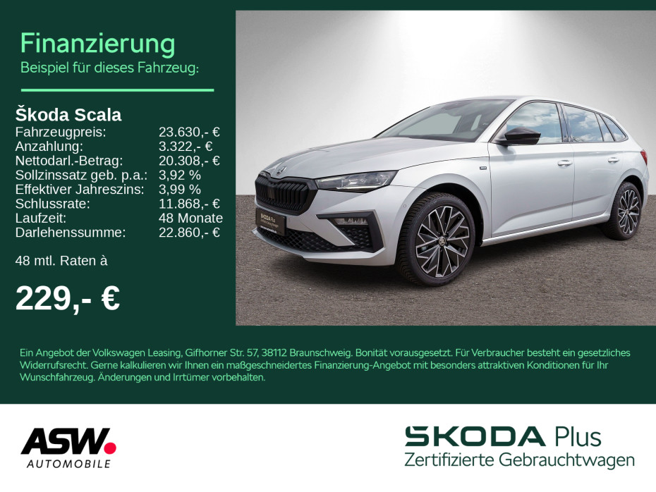 Scala Selection 1.0 TSI DSG LED Navi RFK ACC AHK