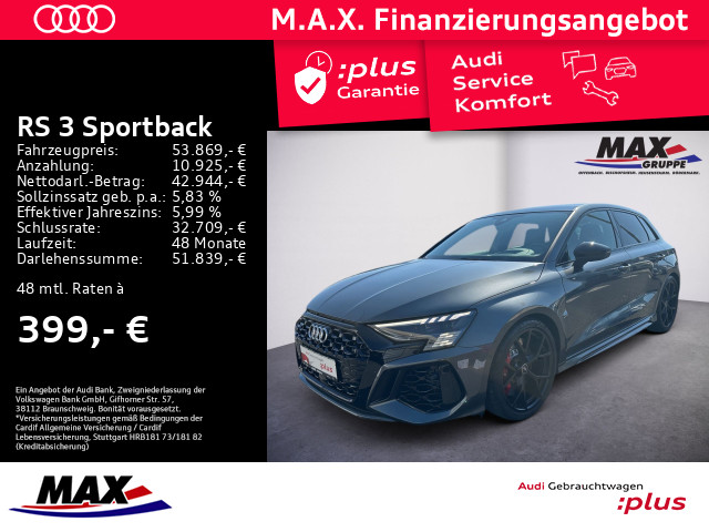 RS3 Sportback 280KM/H+SAGA+MATRIX+KAMERA+NAV+HUD