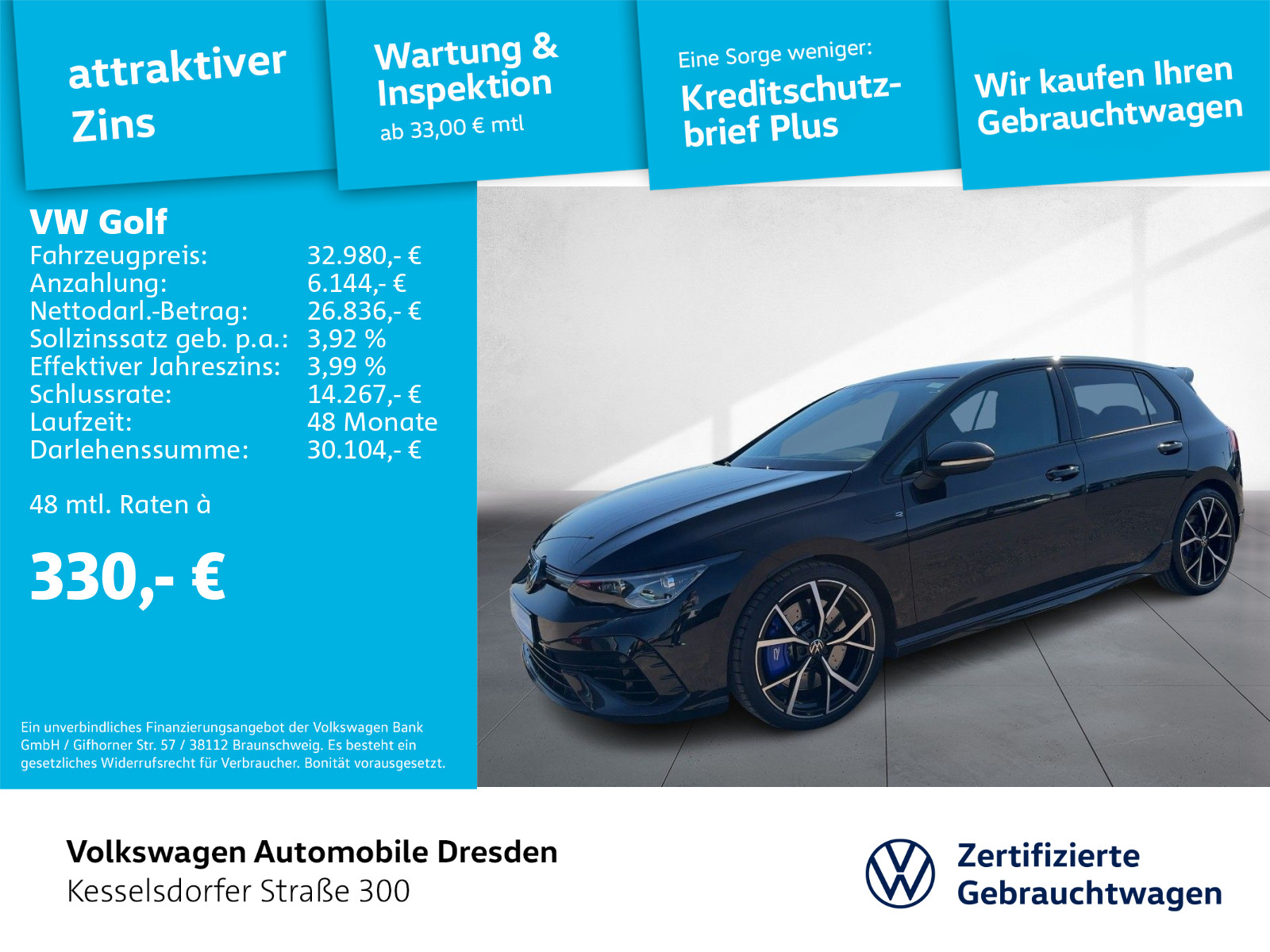 Golf VIII 2.0 TSI R DSG 4M ACC LED NAVI Kamera