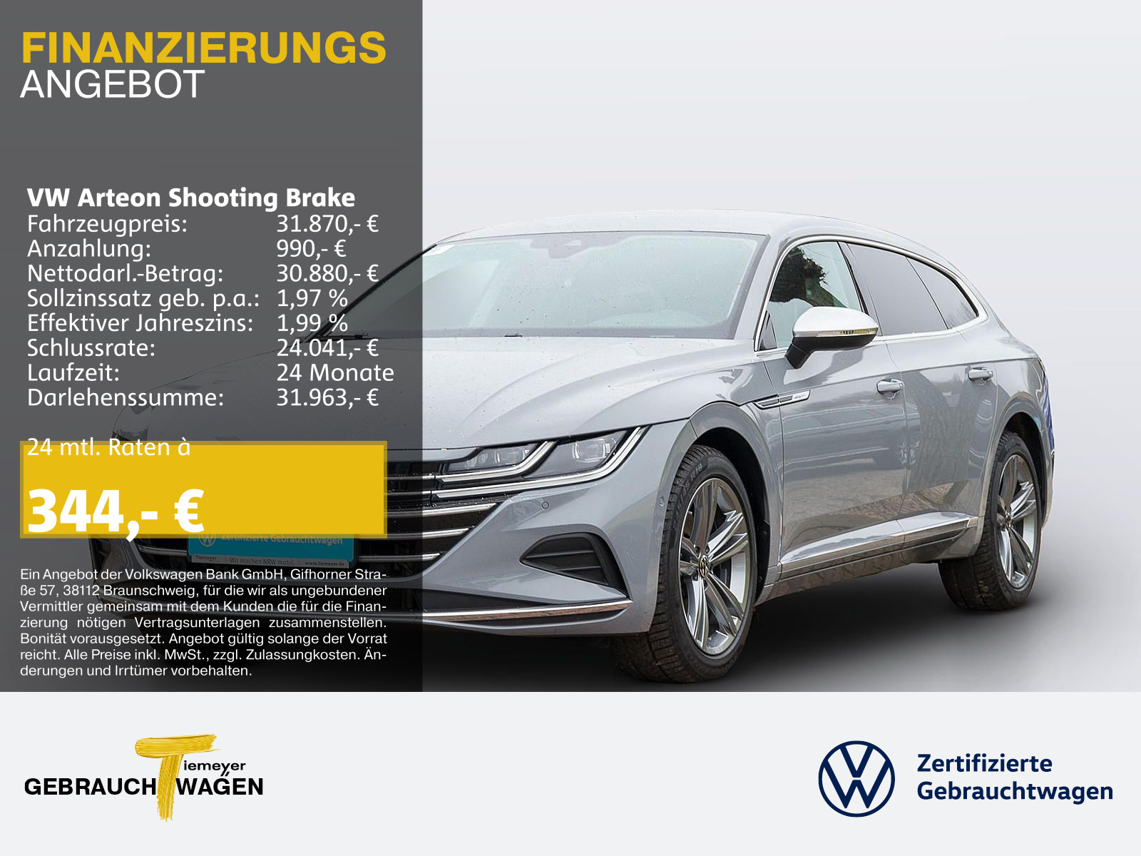 Arteon Shooting Brake 1.4 TSI DSG eHybrid ELEGANCE ST.HEIZ AHK KAMERA IQ.LIGHT