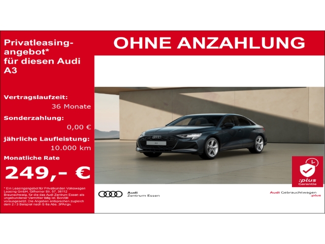 A3 Lim. 30 TFSI Advanced 6-GANG LED NAV PLUS SHZ RÜFA PDC MUFU FSE