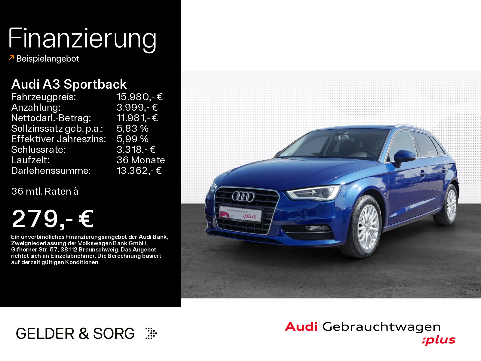 Audi A3 2.0 TDI Sportback EPH