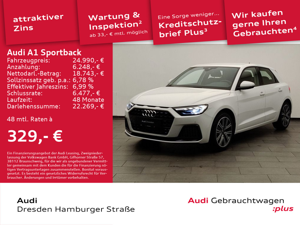 Audi A1 Sportback advanced 25 TFSI