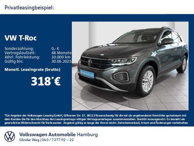 T-Roc 2.0 TDI DSG Life Kamera LED Navi Standhzg