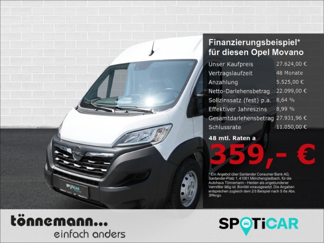 Movano C FACELIFT CARGO L4H2 CDTI+SITZHEIZUNG+SCHIEBETÜR+PARKPILOT VO+HI+KLIMAANLAGE+TOTWINKELASS