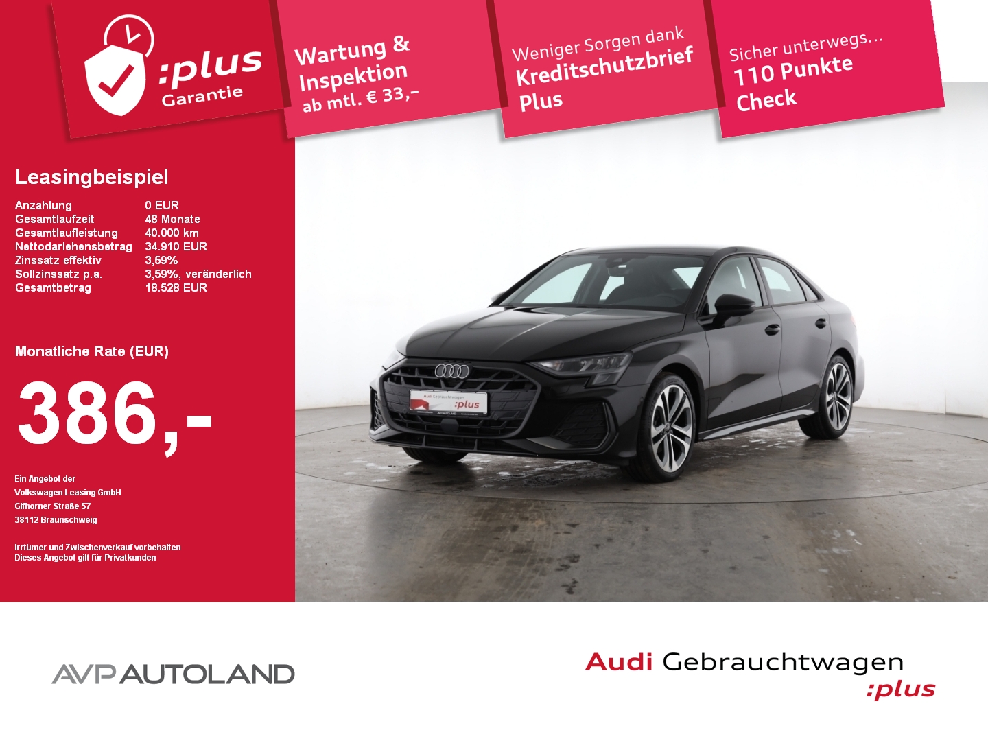 A3 Limousine 35 TFSI S tronic S line Facelift