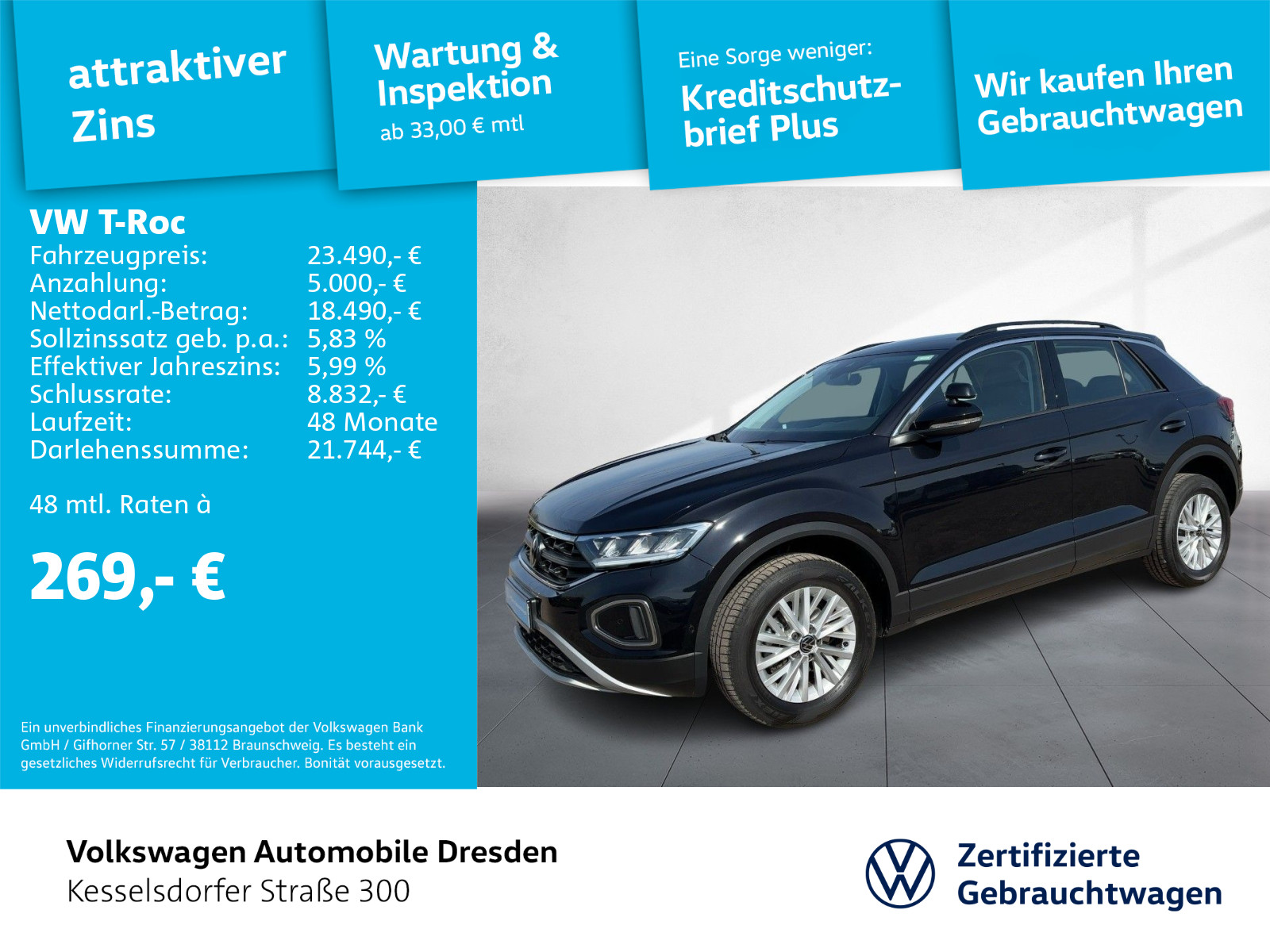 Volkswagen T-Roc 2.0 TDI Life