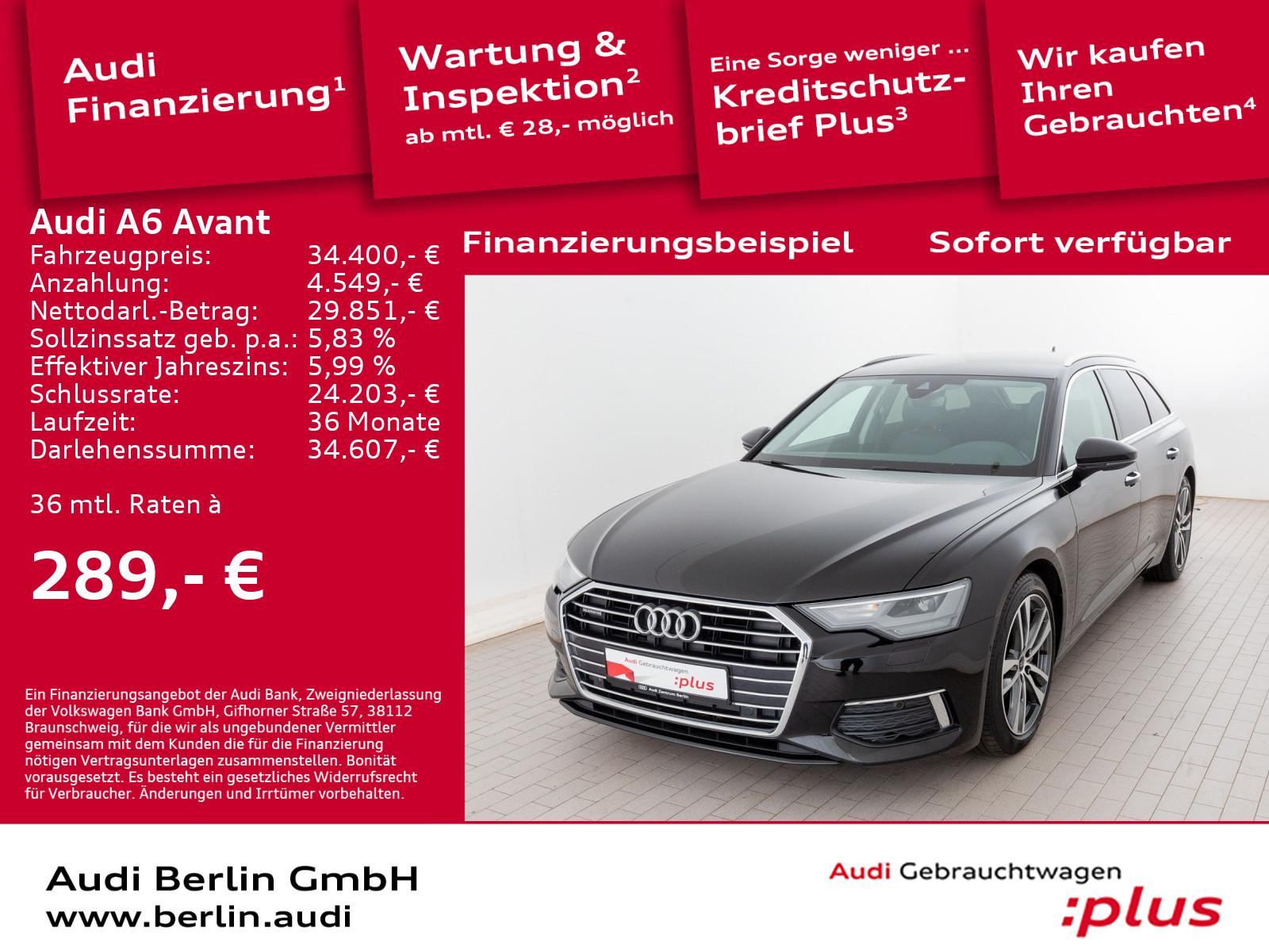 A6 Avant Design 45 TDI qu. S tr. NAVI DAB