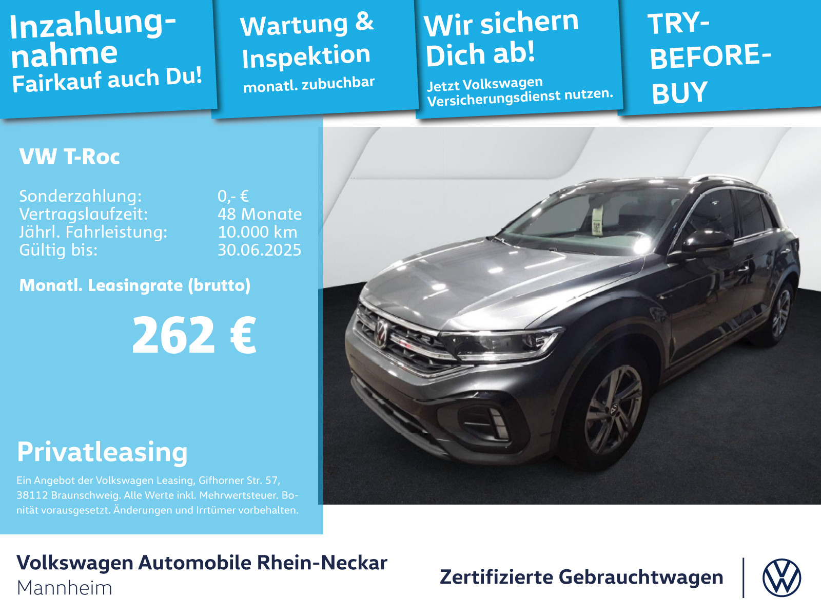 T-Roc 2.0 TDI R-Line DSG Navi AHK Kamera uvm