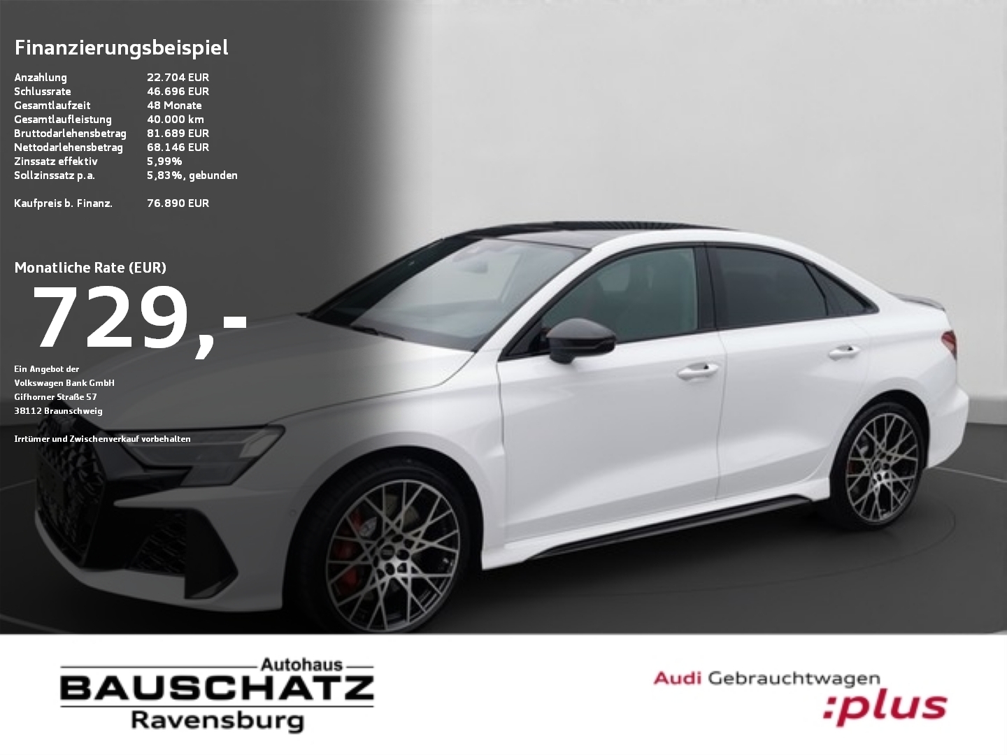 RS 3 Lim. 2.5 TFSI quattro S tronic