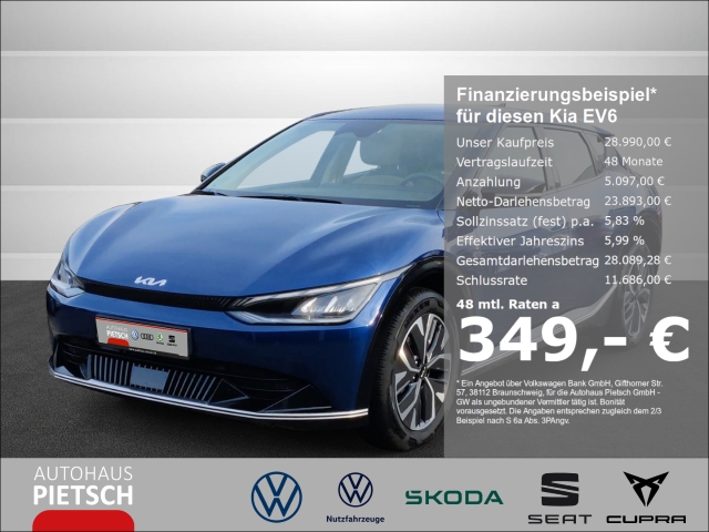 EV6 2WD Air-Paket ACC Wärmepumpe Standhzg Navi digitales Cockpit LED El. Heckklappe Apple CarPlay