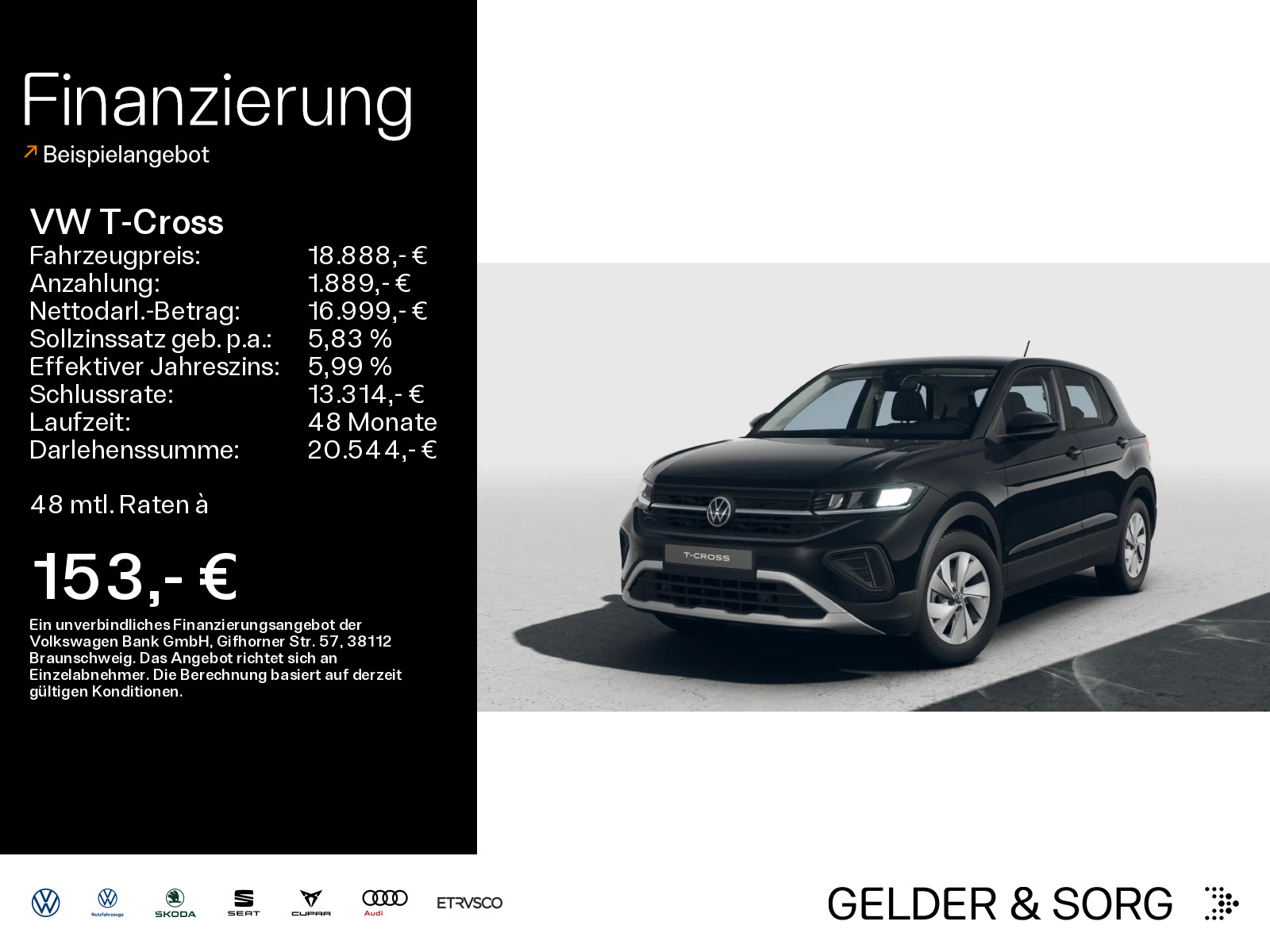 Volkswagen T-Cross 1.0 TSI Life Digital