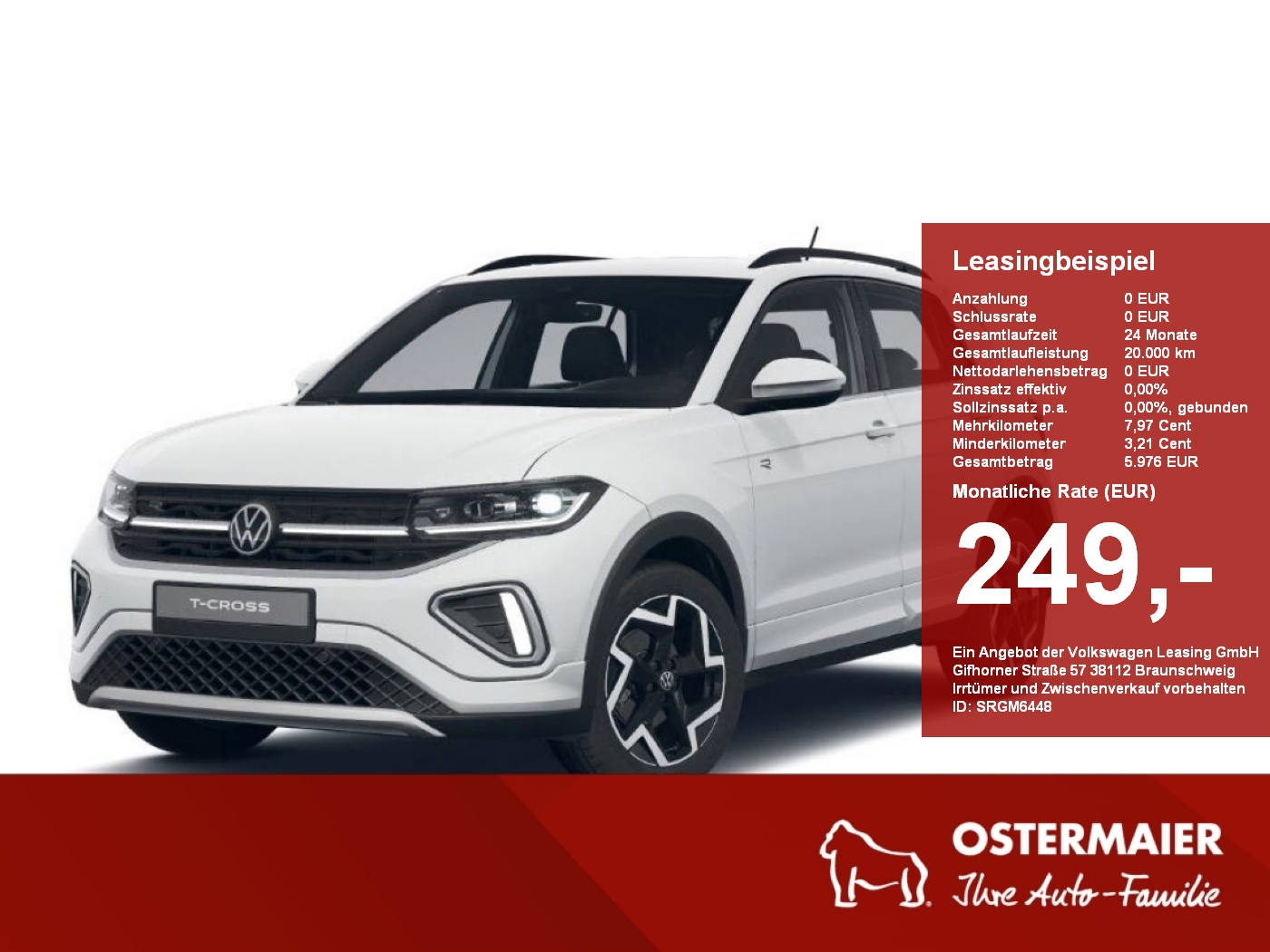 T-Cross R-Line 1.0 TSI OPF 17Alu.Navi