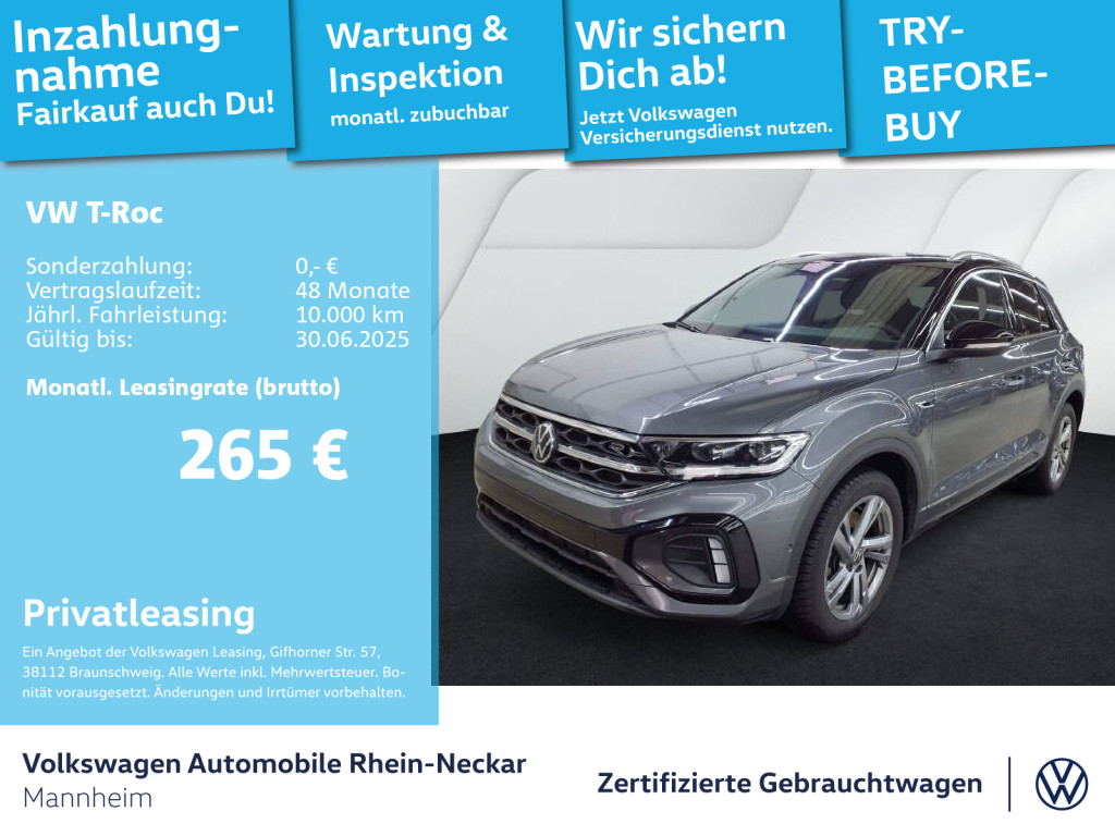 T-Roc 2.0 TDI R-Line DSG AHK Navi Kamera LED-Plus uvm