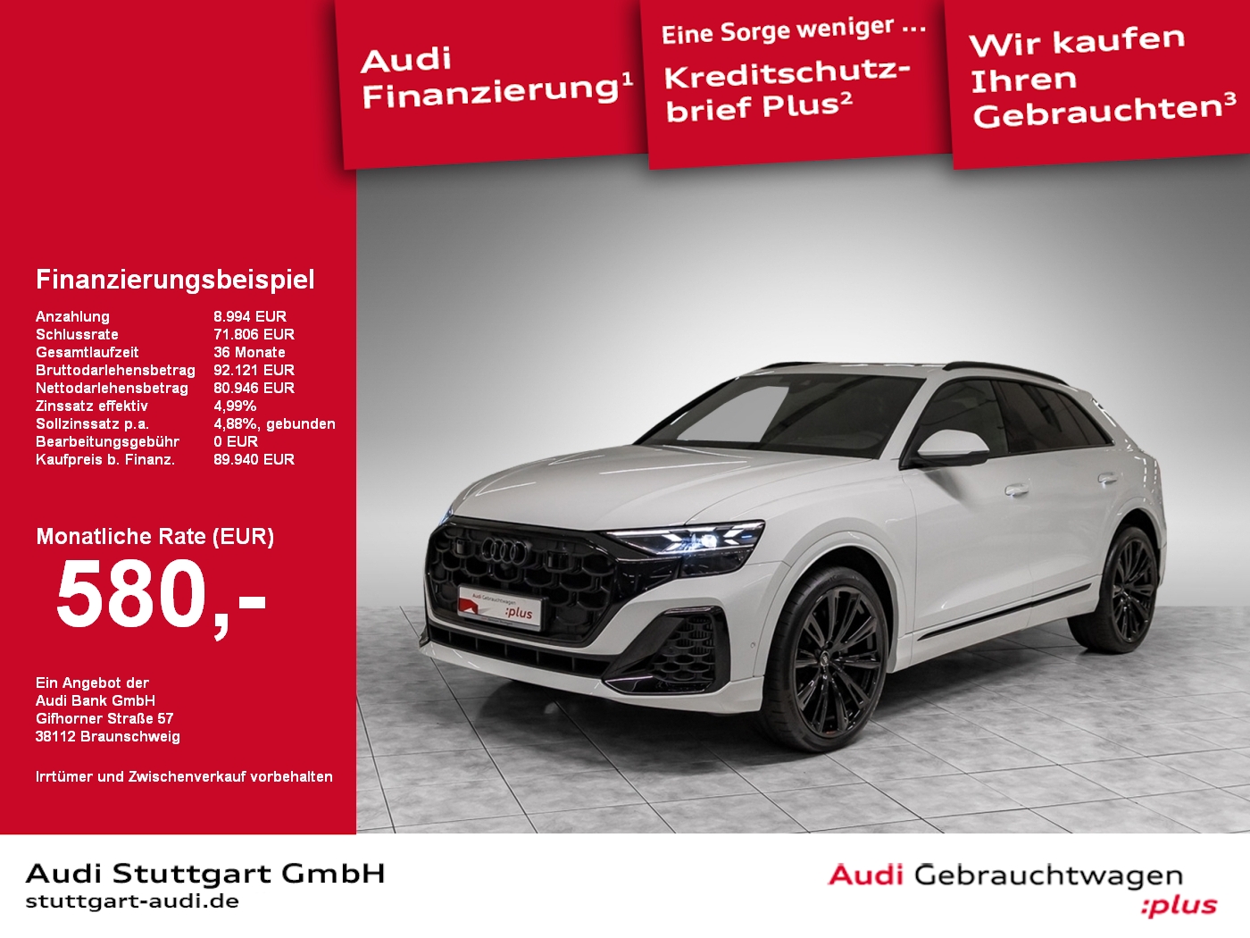 Q8 S line 55 TFSI quattro tiptronic AIR Pano OLED