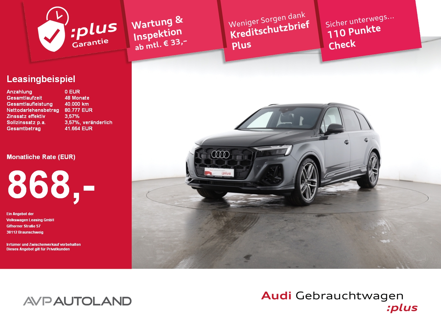 Q7 55 TFSI e quattro tiptronic S line |PANORAMA