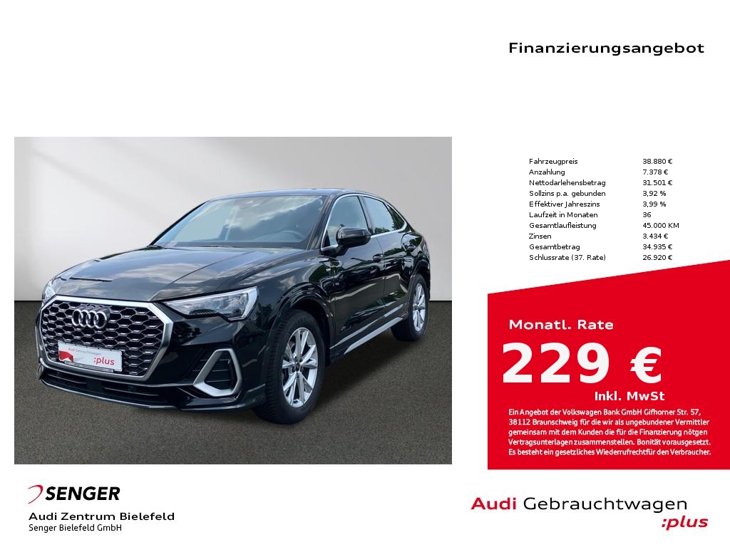 Q3 Sportback S line 35 TFSI S tronic MMI LED AHK