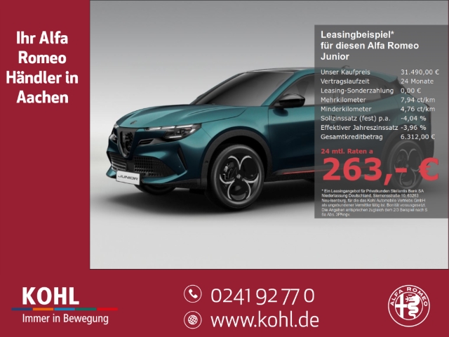 Junior Ibrida Speciale 1.2 VGT 48V-Hybrid Panorama Navi