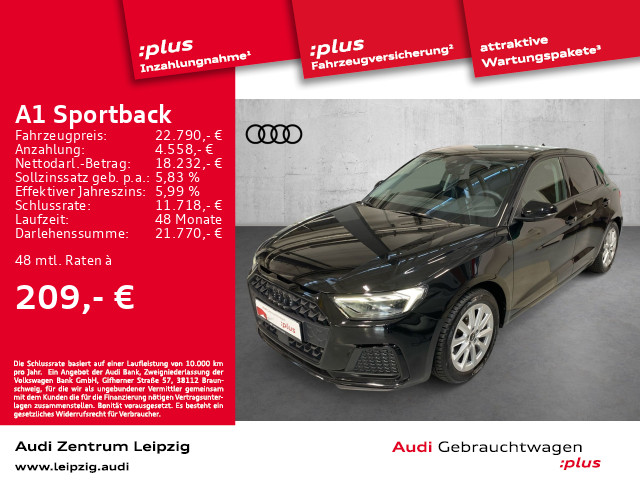 A1 Sportback 30 TFSI advanced S tro. *LED*